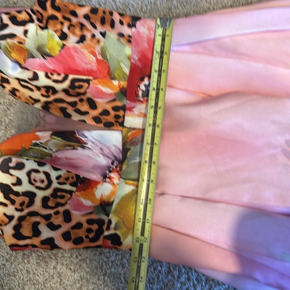 Va va voom Floral and Leopard Print Pink Dress - Picture 12 of 15